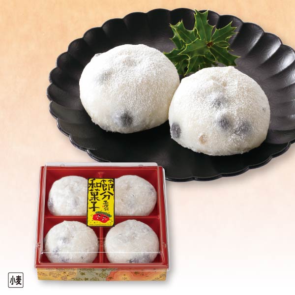【恵方巻】矢野食品 豆大福(白) 4個入り【08534】 商品サムネイル